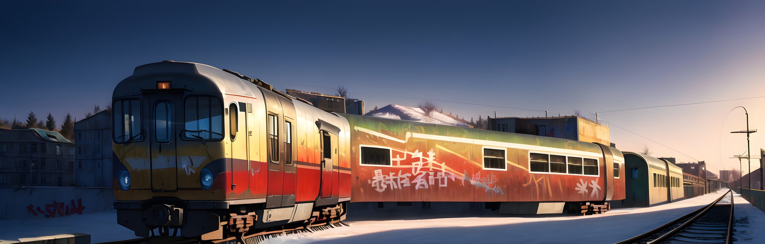 Abandoned Japanese Winter Train