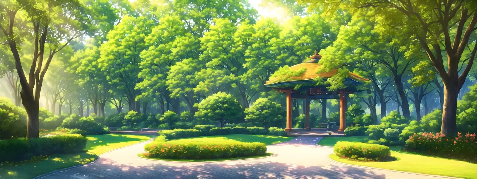 AwwesomeAI Header Idyllic picnic municipal park in anime style