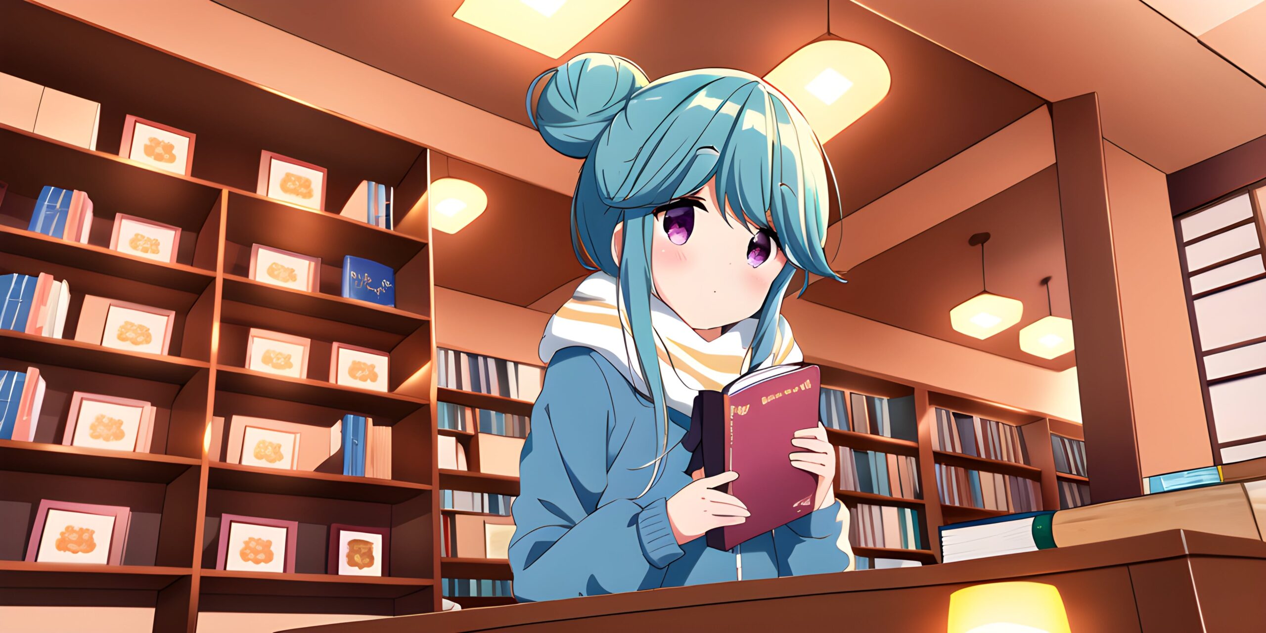 Rin-Chan in the Bookstore